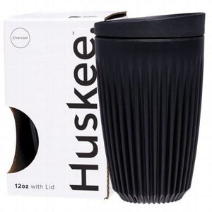 Huskee Reusable Coffee Cup Charcoal - 354Ml