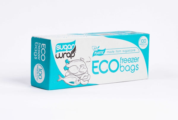 Sugarwrap Eco Freezer Bags Made From Sugarcane - Medium 100