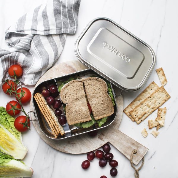Ever Eco Stainless Steel Bento Lunch Box with Removable Divider