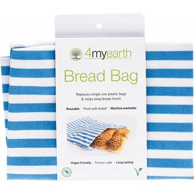 4MyEarth Bread Bag Denim Stripe - 30x40cm - A Zest for Life
