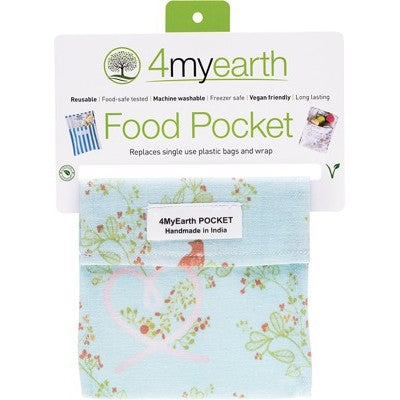 4MyEarth Reusable Food Pocket - Love Birds - A Zest for Life