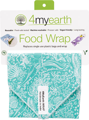 4MyEarth Reusable Food Wrap - Ocean Life - 30x30cm
