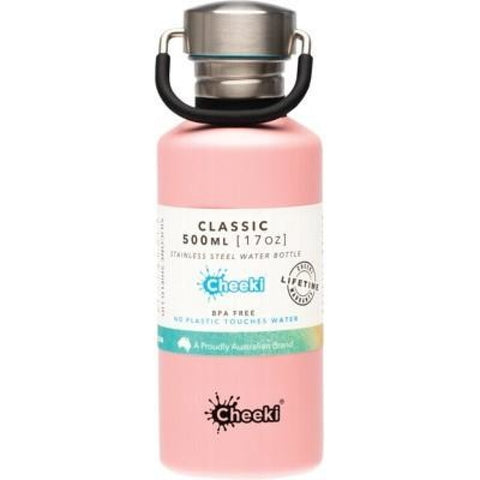 Cheeki Stainless Steel Bottle Pink - 500Ml