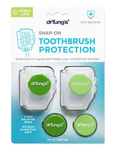 Dr Tung's Snap-On Toothbrush Protection - 2 pack
