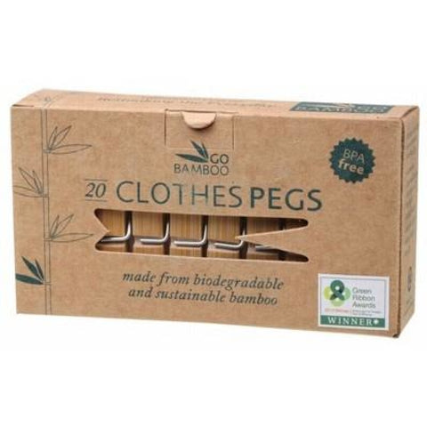 Go Bamboo Clothes Pegs x20 - A Zest for Life
