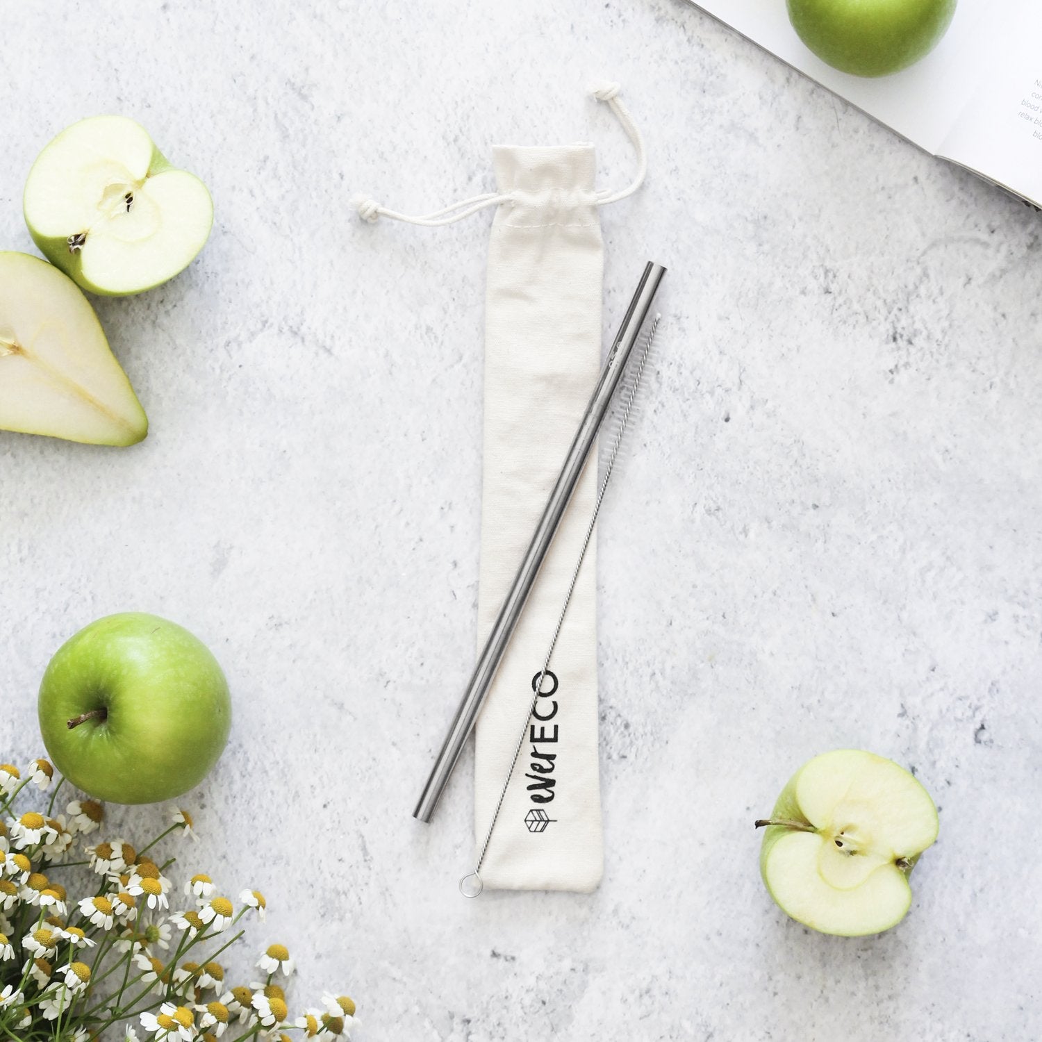 Ever Eco Stainless Steel Straw Kit - Straight x1