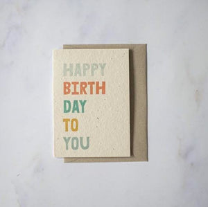 Plantable Cards - Happy Birthday