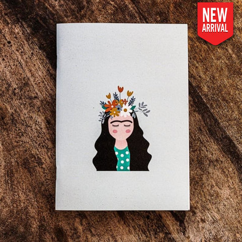 Recycled A5 Notebook - Frida