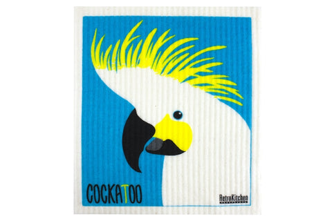 Retrokitchen - Biodegradable Dishcloth Cockatoo