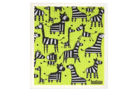 Retrokitchen - Biodegradable Dishcloth Zebra